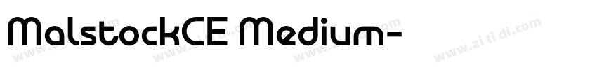 MalstockCE Medium字体转换
